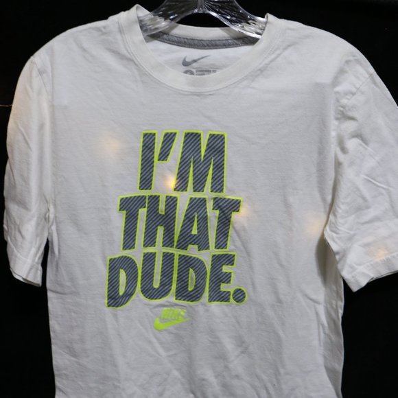 Nike T | Nike T-shirt | Mens Nike | Mens Nike T | White Nike T Shirt - Picture 1 of 8